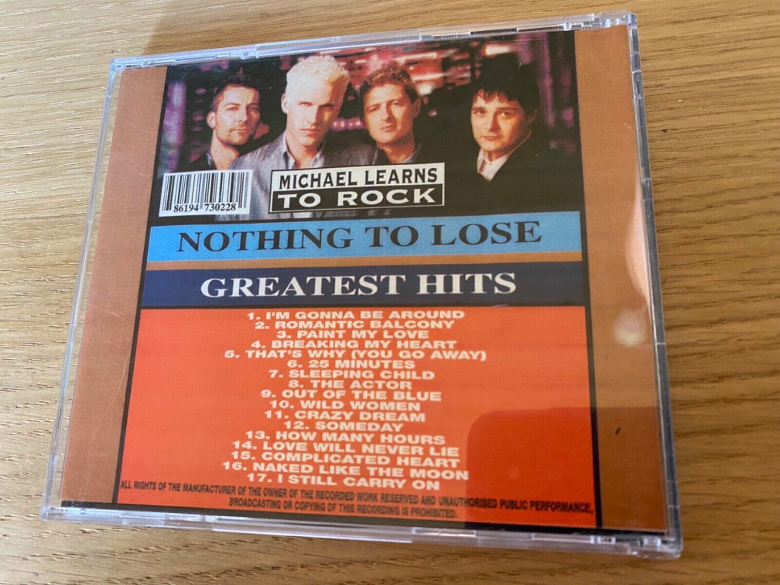 Michael Learns To "Nothing to Lose - Greatest Hits” Hit Machine CD Album scarce*