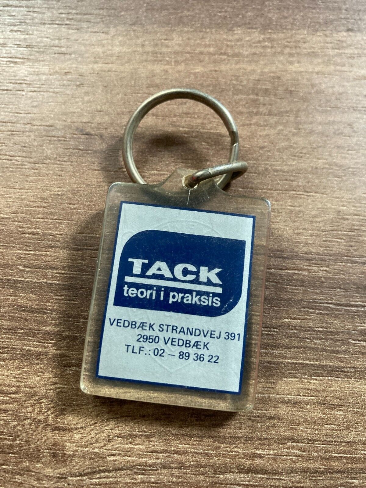 Vintage TACK Plastic Keychain - The TACK Organisation - Classic Advertising