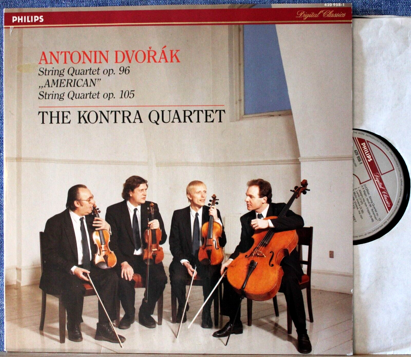 Kontra SQ Dvorak (Quartets) Philips 420 958 dig NM