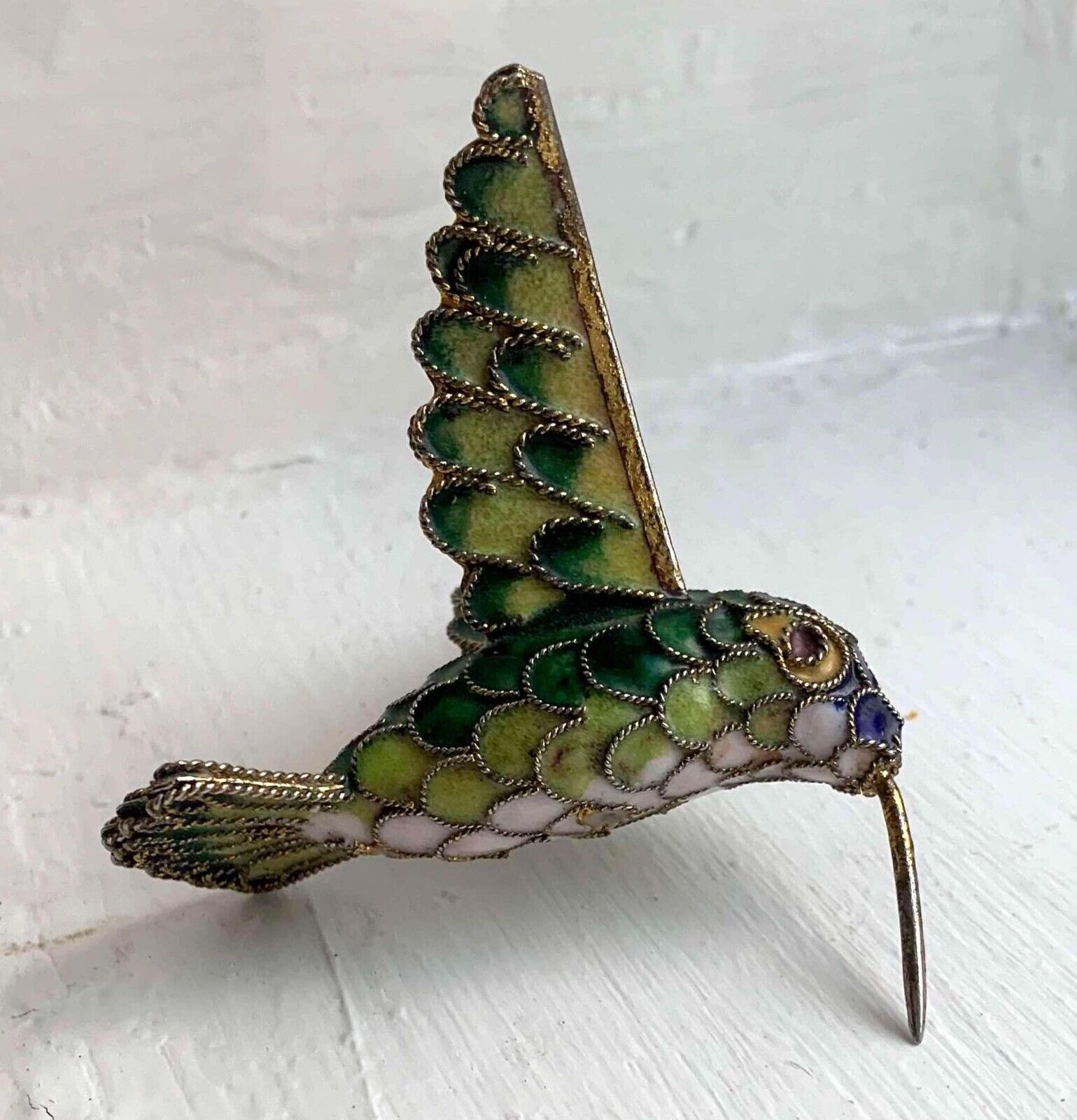 Vintage Hummingbird Figure Ornament