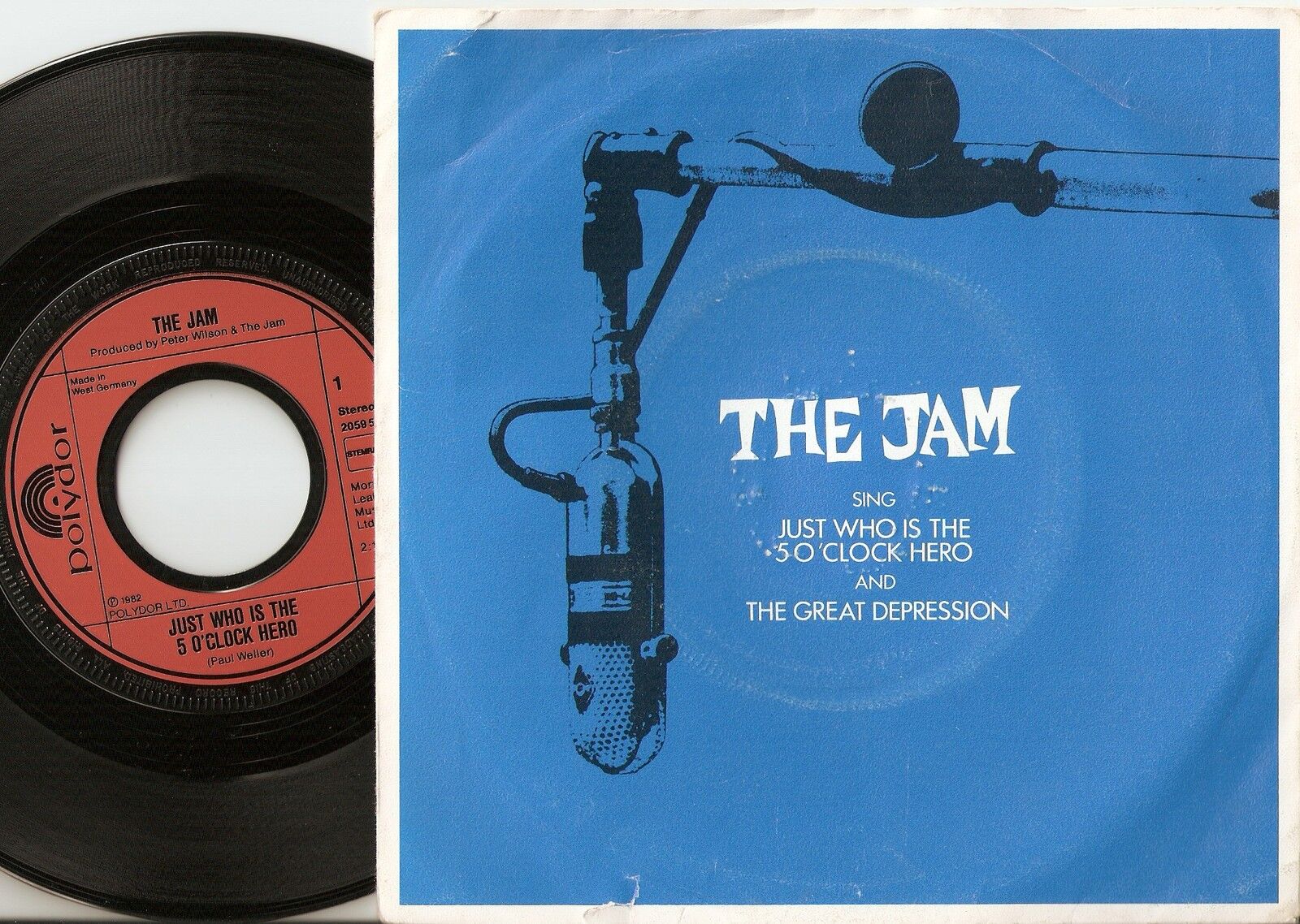 THE JAM (SING) JUST WHO IS THE 5 O`CLOCK HERO GERMAN DUTCH 45+PS `82 MOD REVIVAL