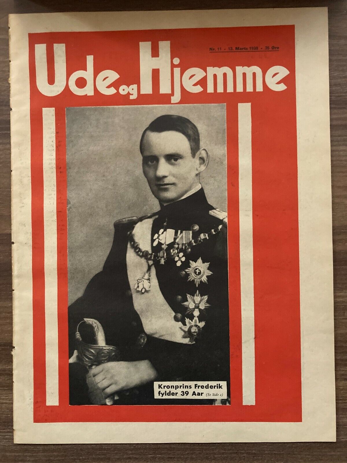 Frederick IX of Denmark at 39 King Frederik Danish Magazine 1938 Ude og Hjemme