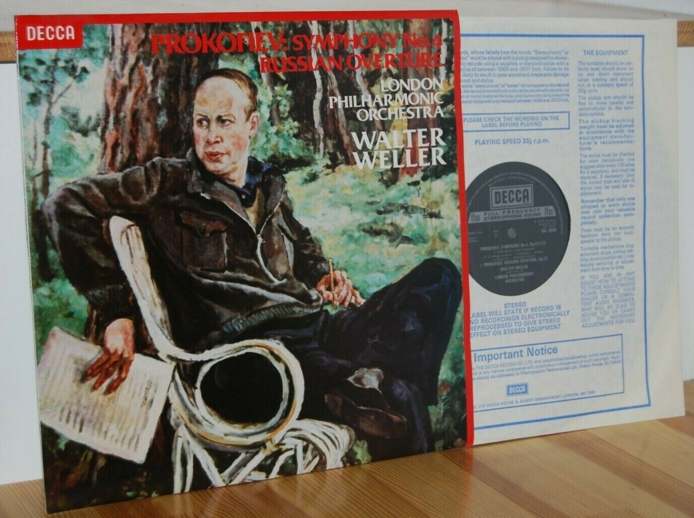 SXL 6908 PROKOFIEV Walter Weller SYMPHONY NO 4 Decca