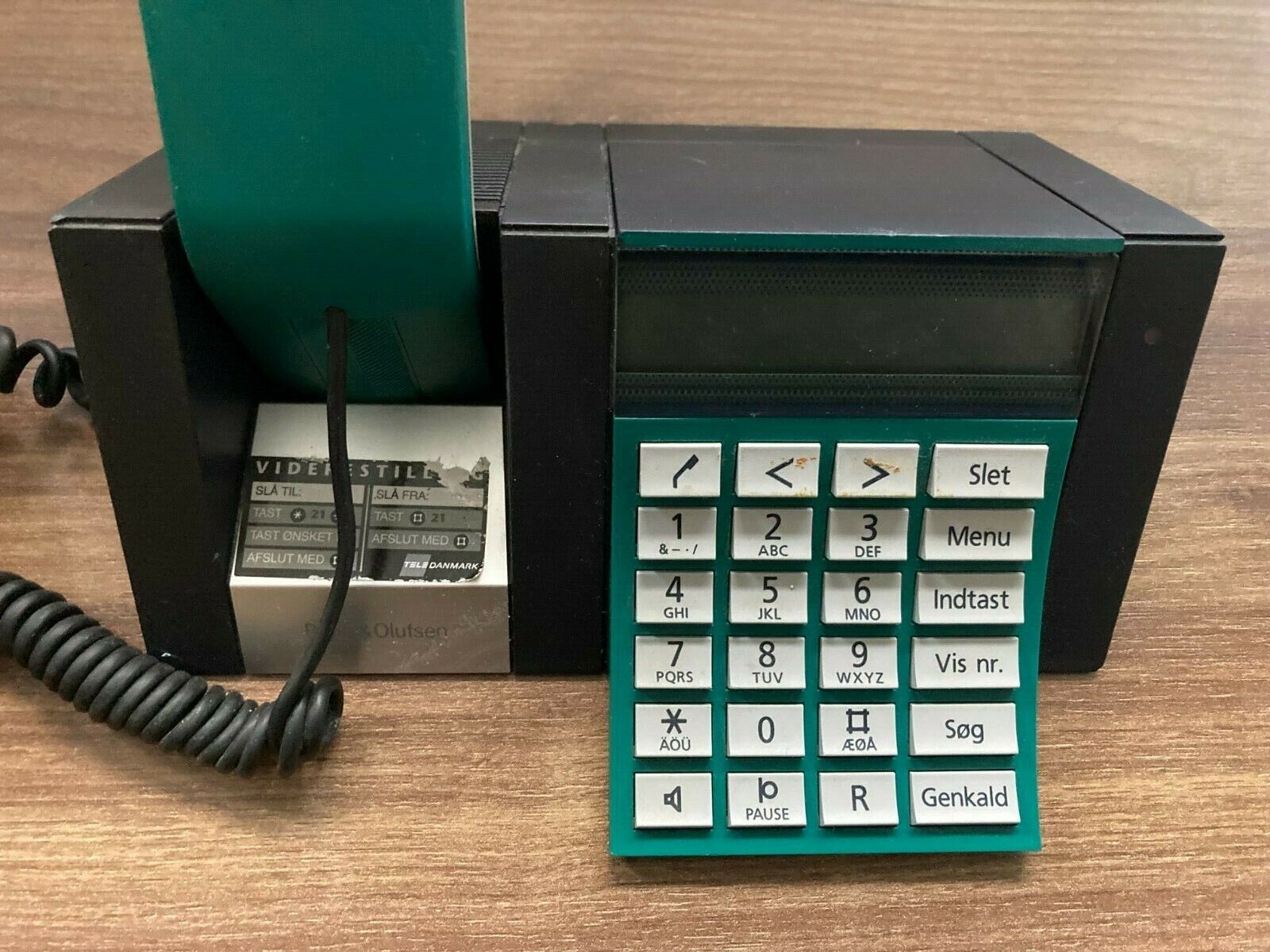 Beocom 2500 BO Bang and Olufsen 1980s Green Desk Landline Phone Original