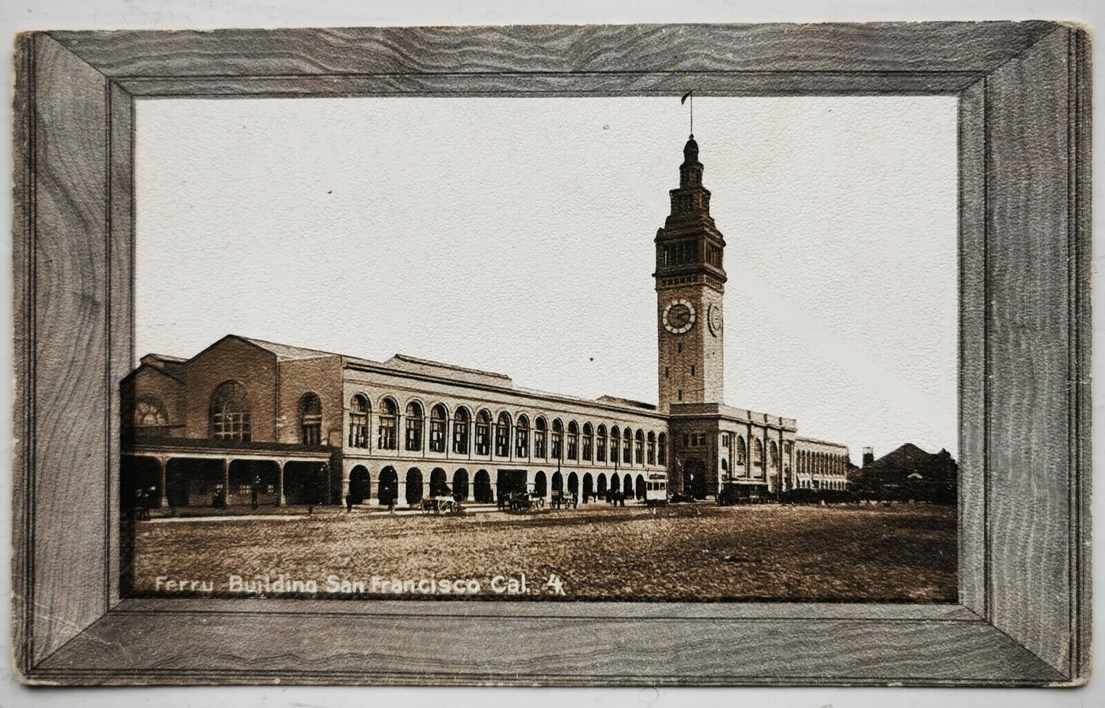 Antique un-used postcard: Ferry Building San Francisco Cal c 1920  pok1494