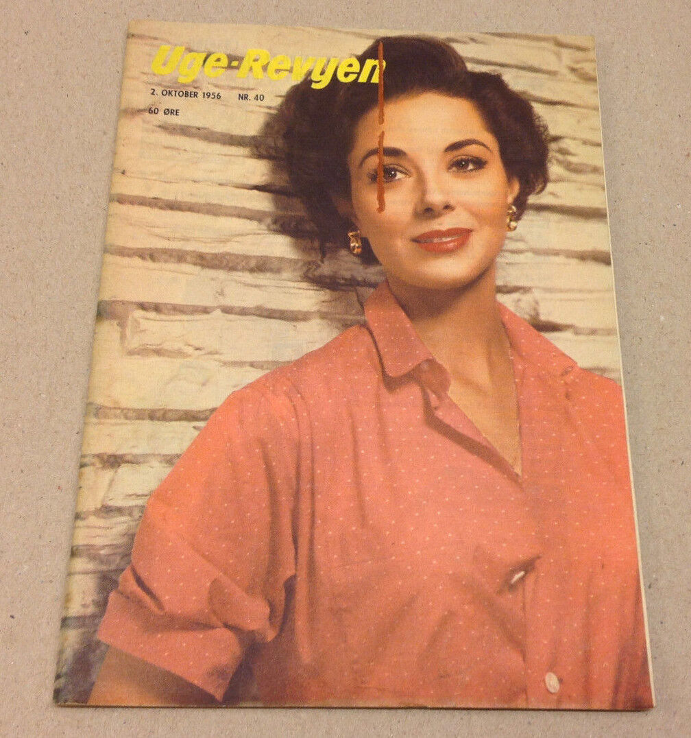 DANA WYNTHER FRONT COVER GUY MADISON BACK COVER VINTAGE HTF Danish Magazine 1956