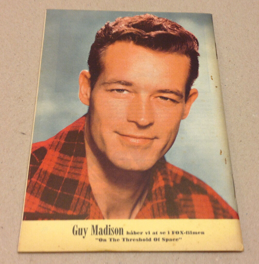 DANA WYNTHER FRONT COVER GUY MADISON BACK COVER VINTAGE HTF Danish Magazine 1956