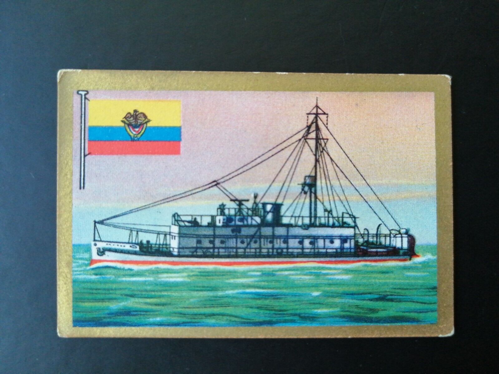 German SABA tobacco ship trading card 1931-33No 195 " Cartagena" Columbia