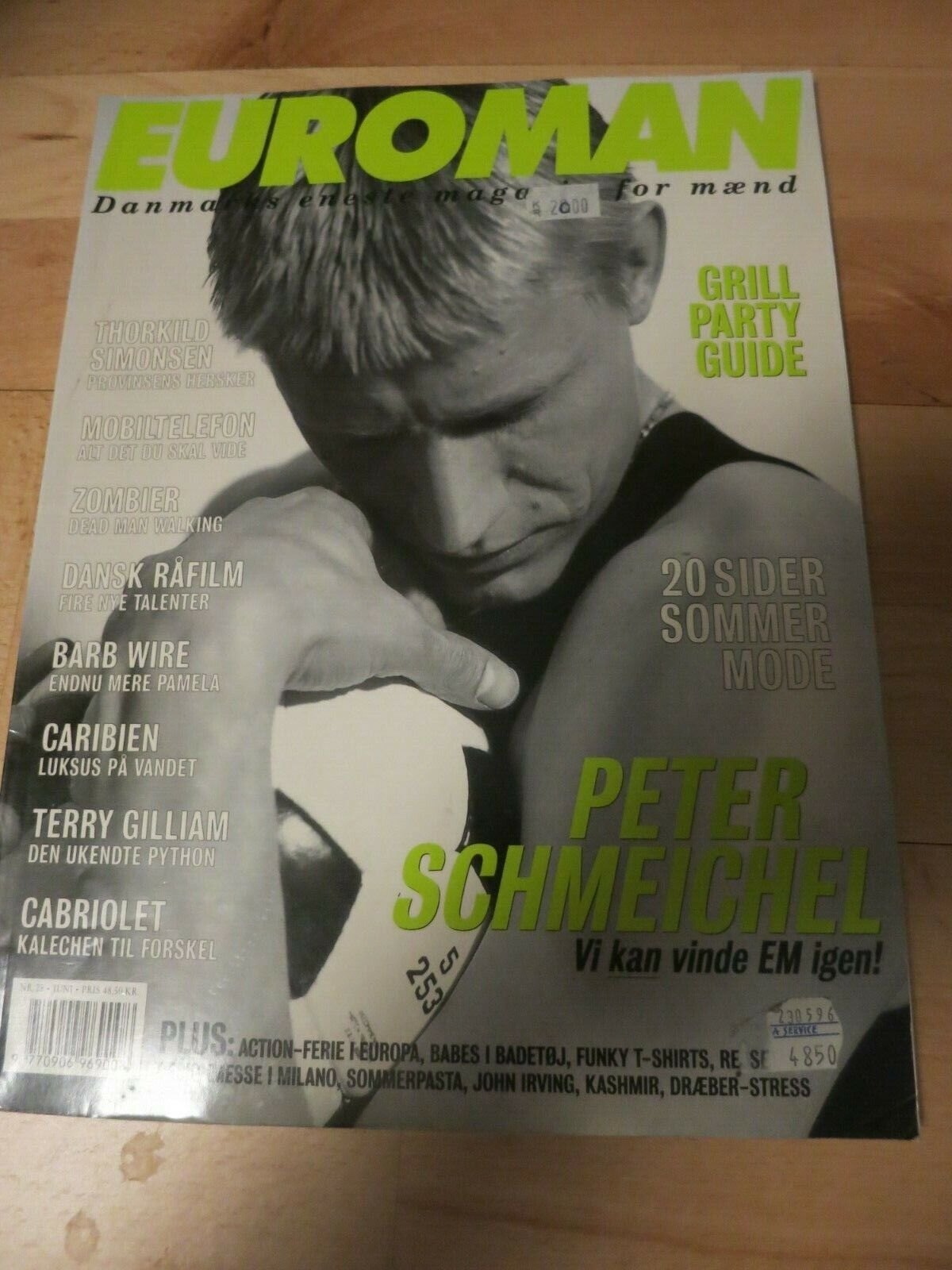 Danish Magazine PETER SCHMEICHEL Soccer PAMELA ANDERSON LEE Euroman June 1996 #8