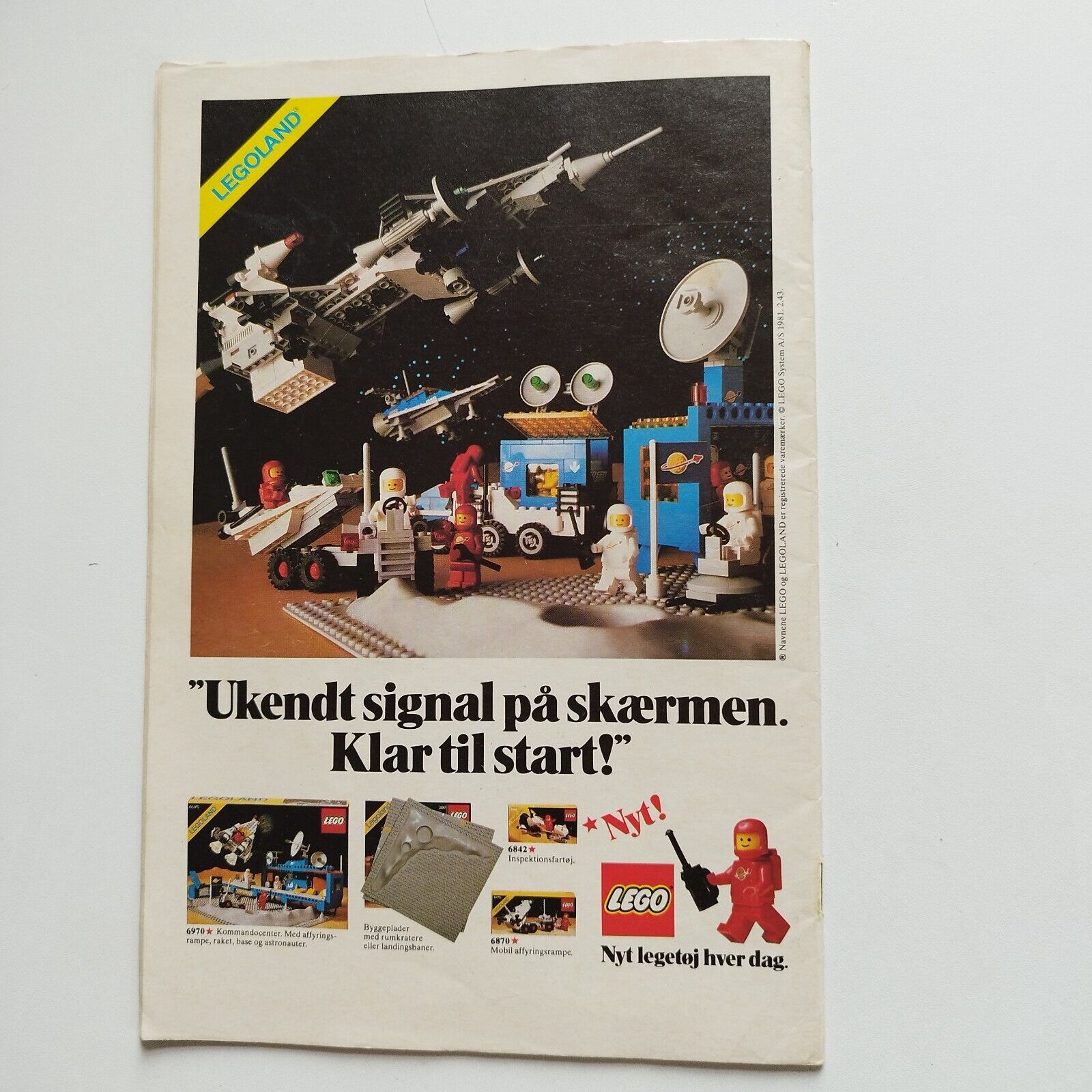 Danish comic  "Anders And  Co " no 16 1981 With Legoland ad