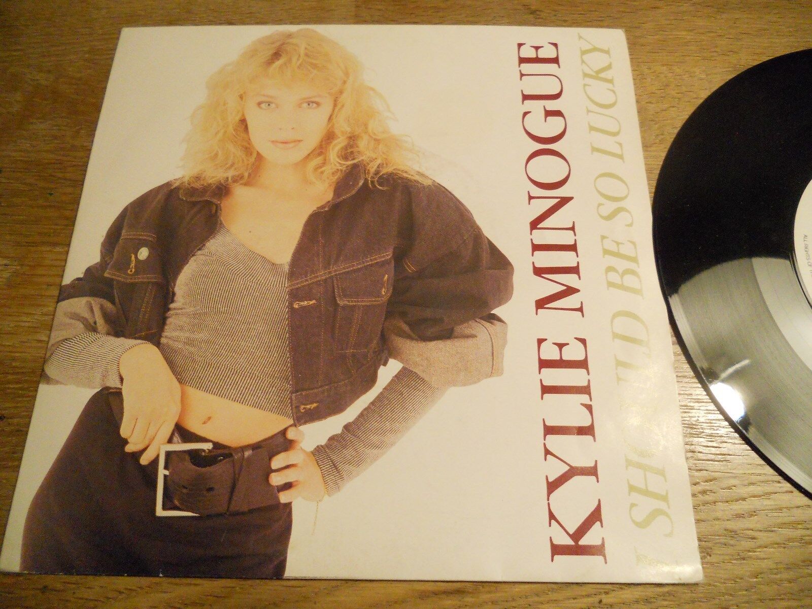 KYLIE MINOGUE "I SHOULD BE SO LUCKY" 1987 BIEM/NCB PWL RECORDS SWEDISH PRESS OOP