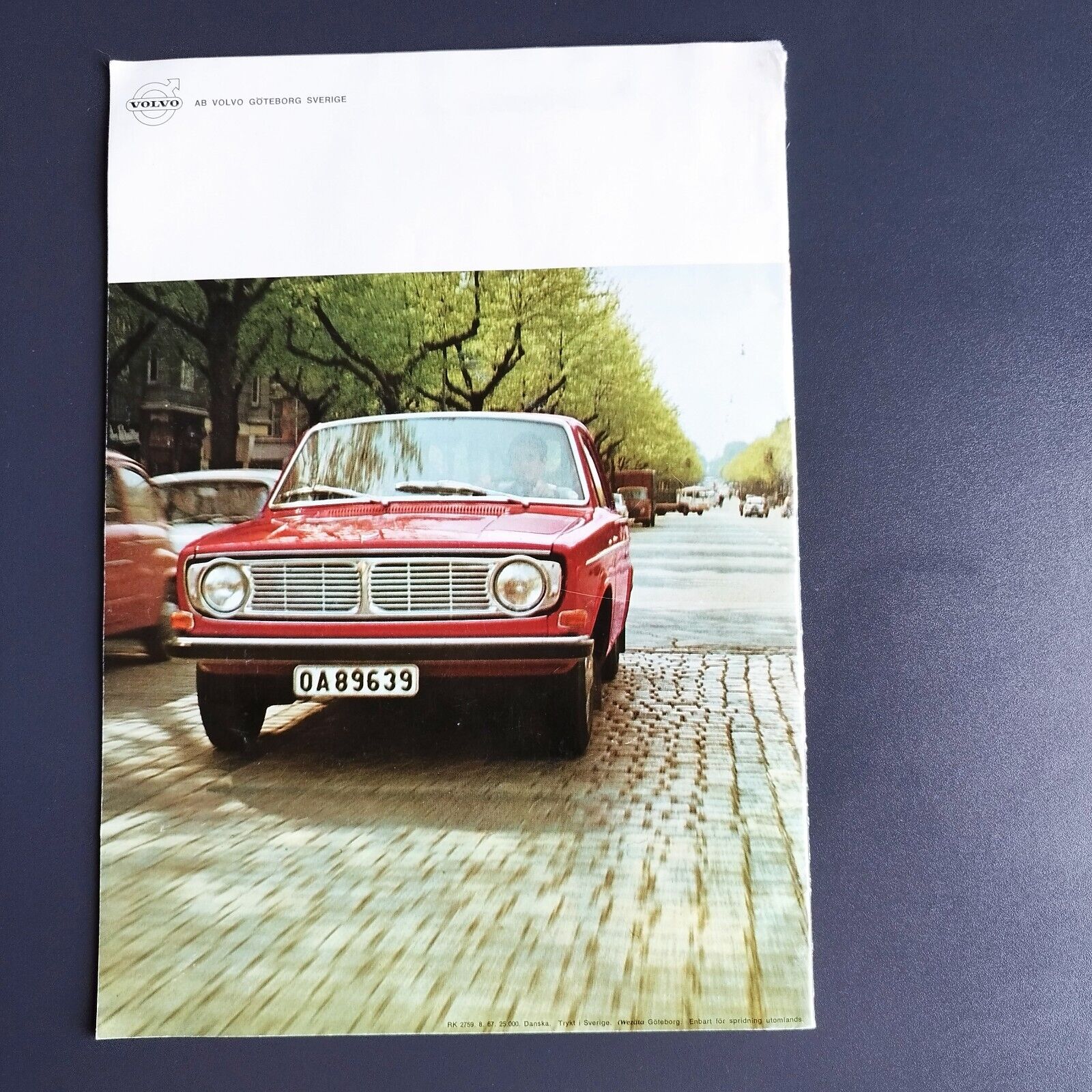 Danish catalog VOLVO 142 and 144  14 pages Great old catalog