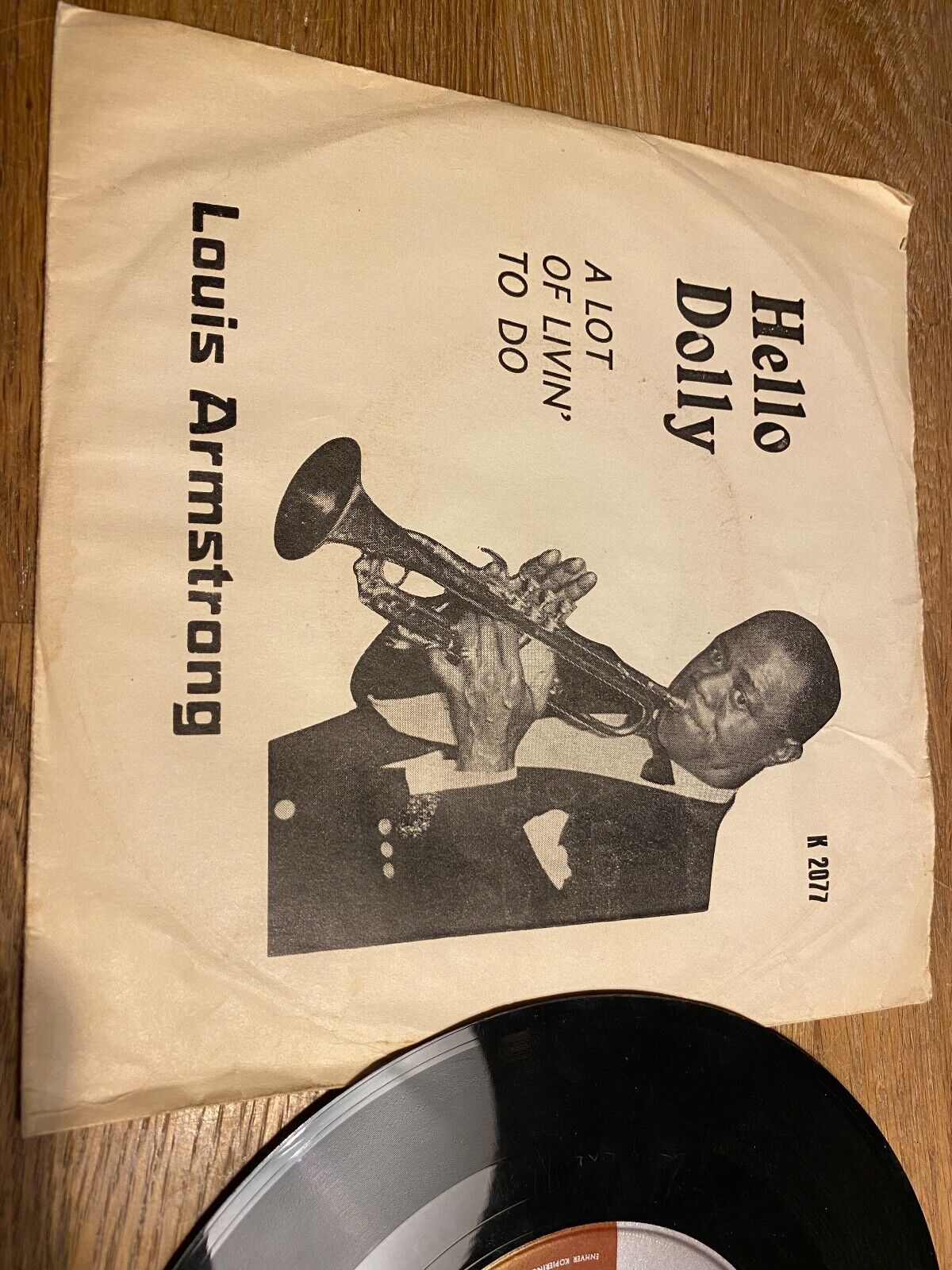 LOUIS ARMSTRONG "HELLO DOLLY/A LOT OF LOVIN´ TO DO" 1964 NCB KAPP RECORDS SWEDEN