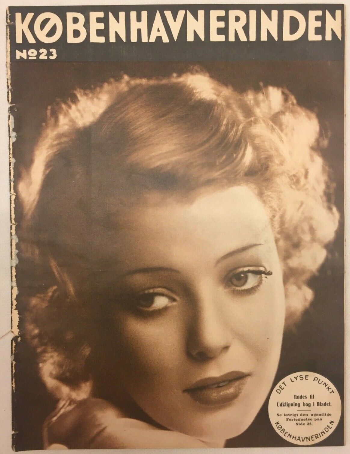 Loretta Young Complete Antique Vintage Danish Magazine 1933 Københavnerinden