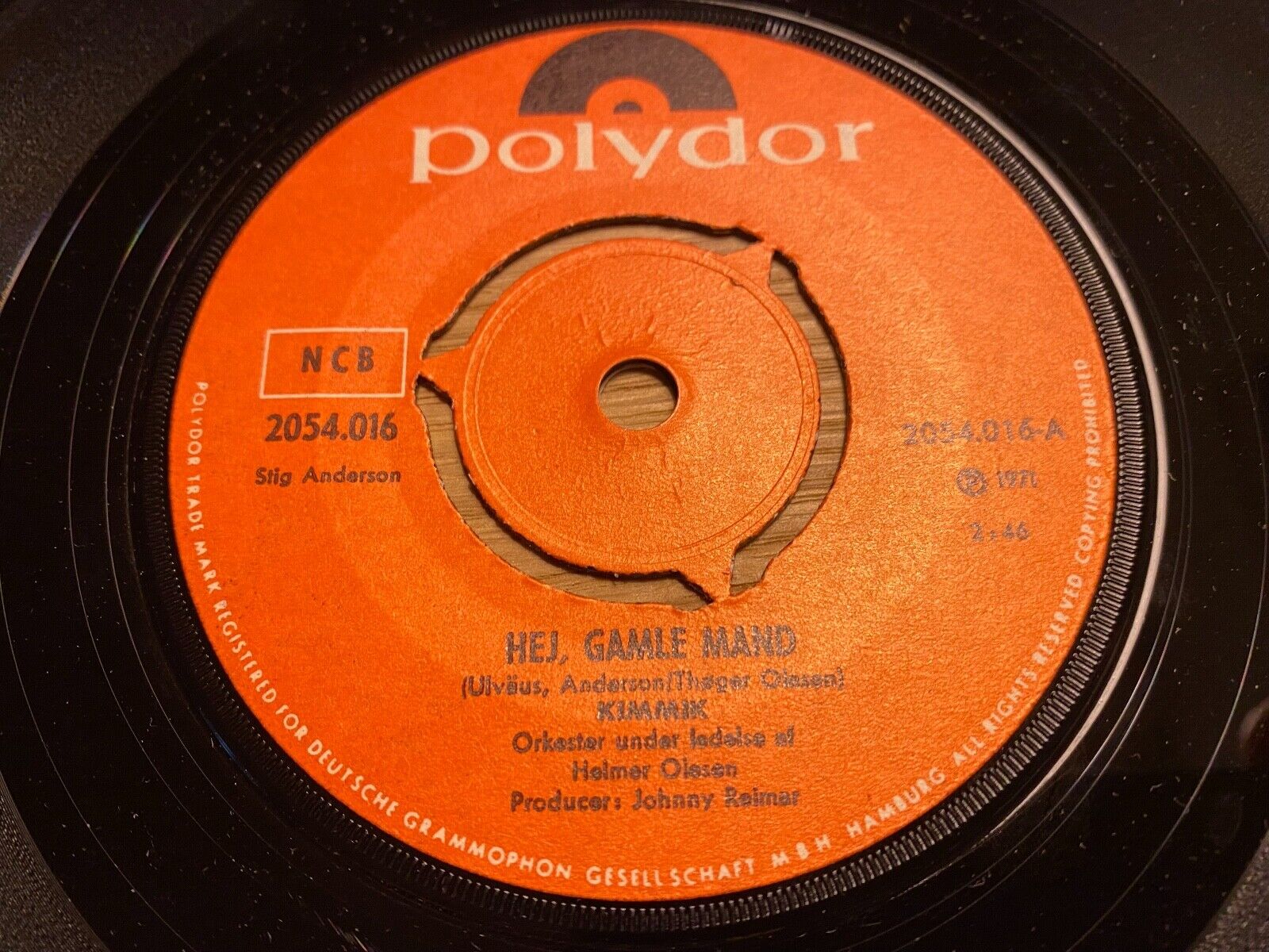 KIMMIK "HEJ GAMLE MAND / HAR DU EN VISE SÅ SYNG DEN" 1971 GERMAN POLYDOR ABBA*