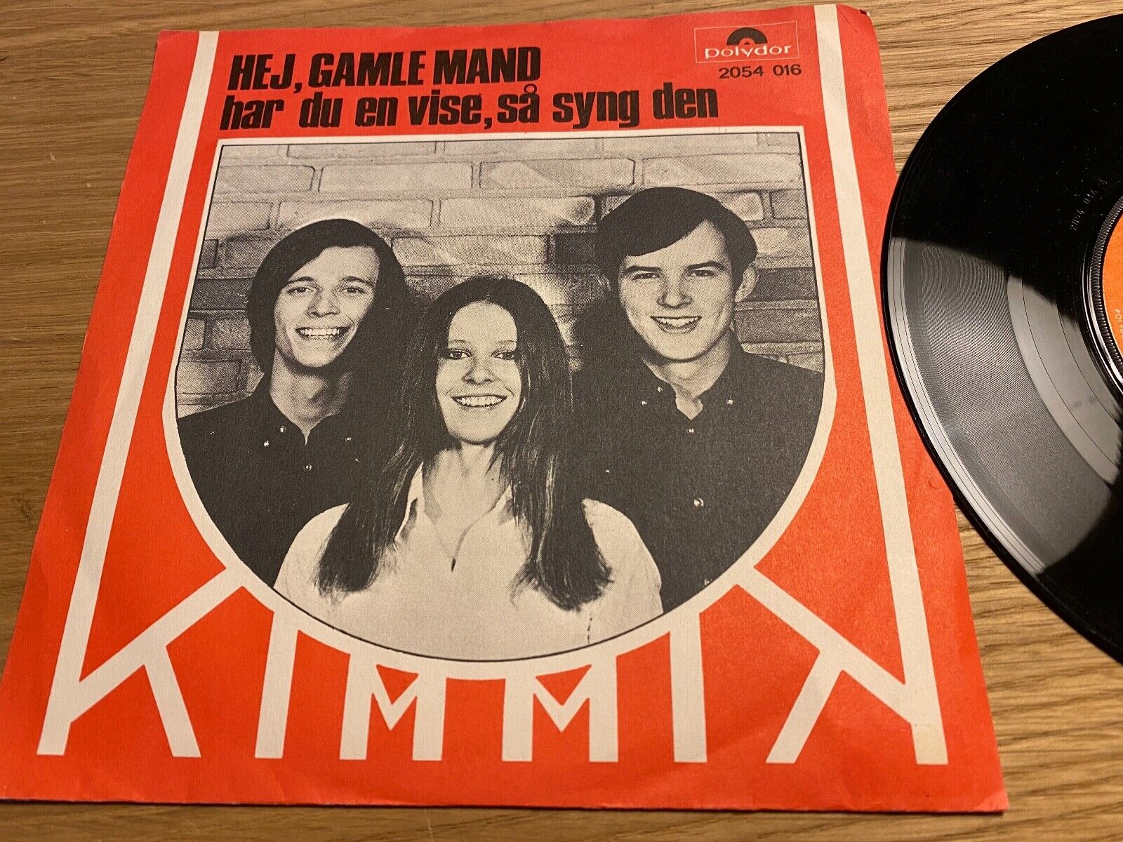 KIMMIK "HEJ GAMLE MAND / HAR DU EN VISE SÅ SYNG DEN" 1971 GERMAN POLYDOR ABBA*