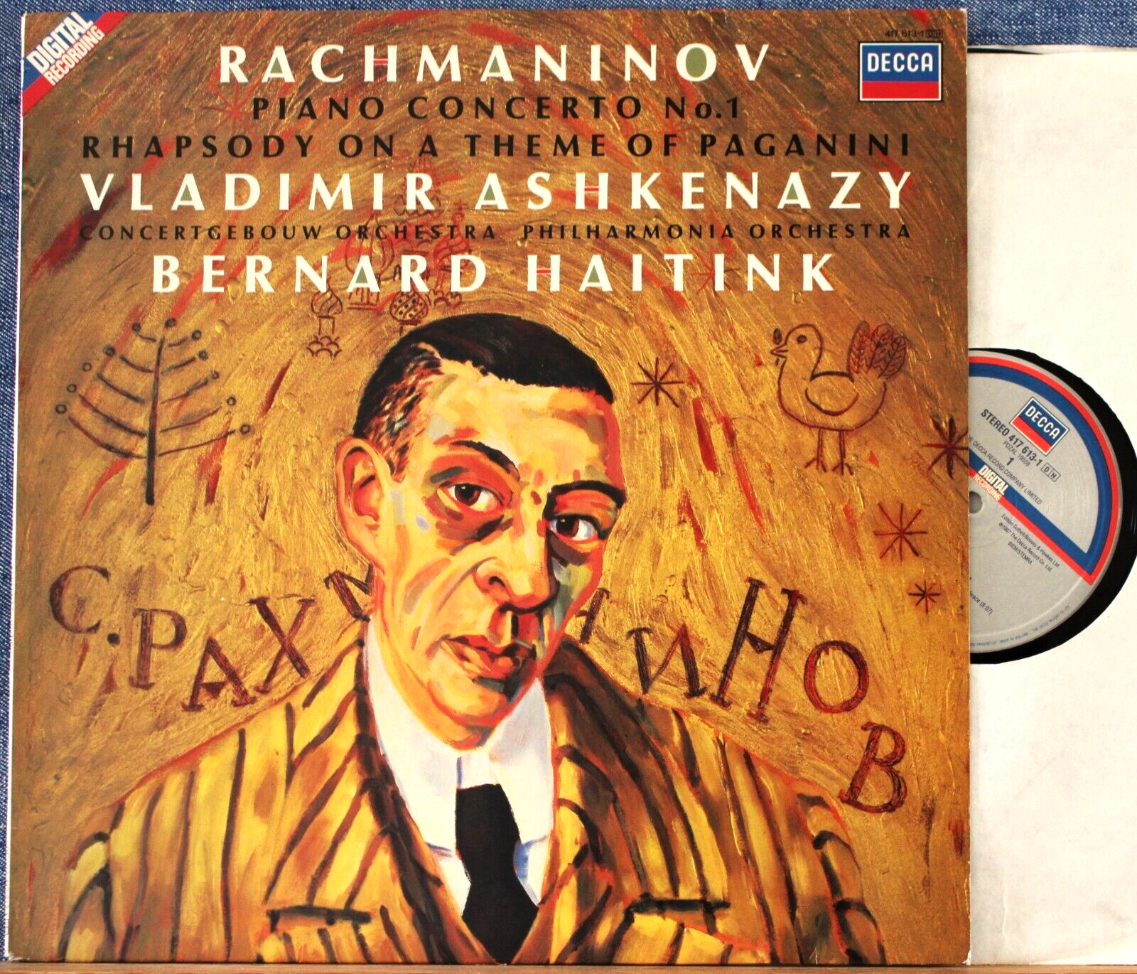 Ashkenazy; Haitink Rachmaninoff (Piano concerto 1; etc) Decca 417 613 dig NM