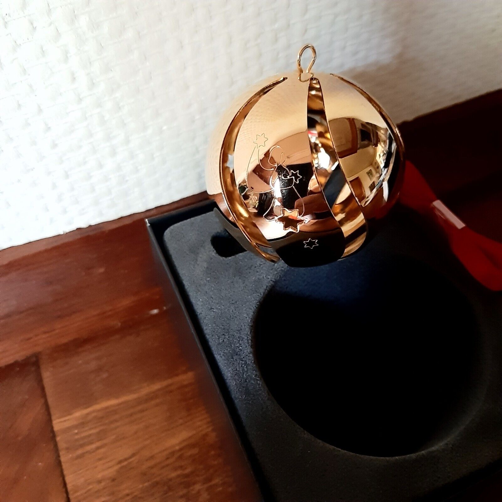 2012 CHRISTMAS BELL 24 carat Gold plated GEORG JENSEN Christmas Collectibles