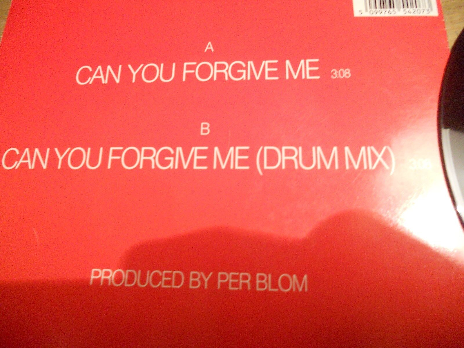 RETURN CAN YOU FORGIVE SINGLE VERSION  DRUM MIX 7 INCH SINGLE USED 1989 CBS***