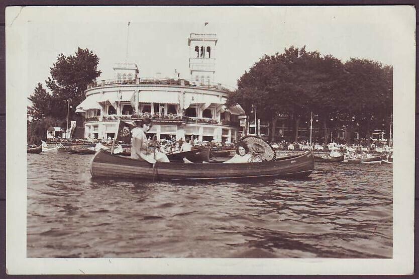 g1780/ Germany Erfurt Photo Postcard 1931 # Women in Canoe