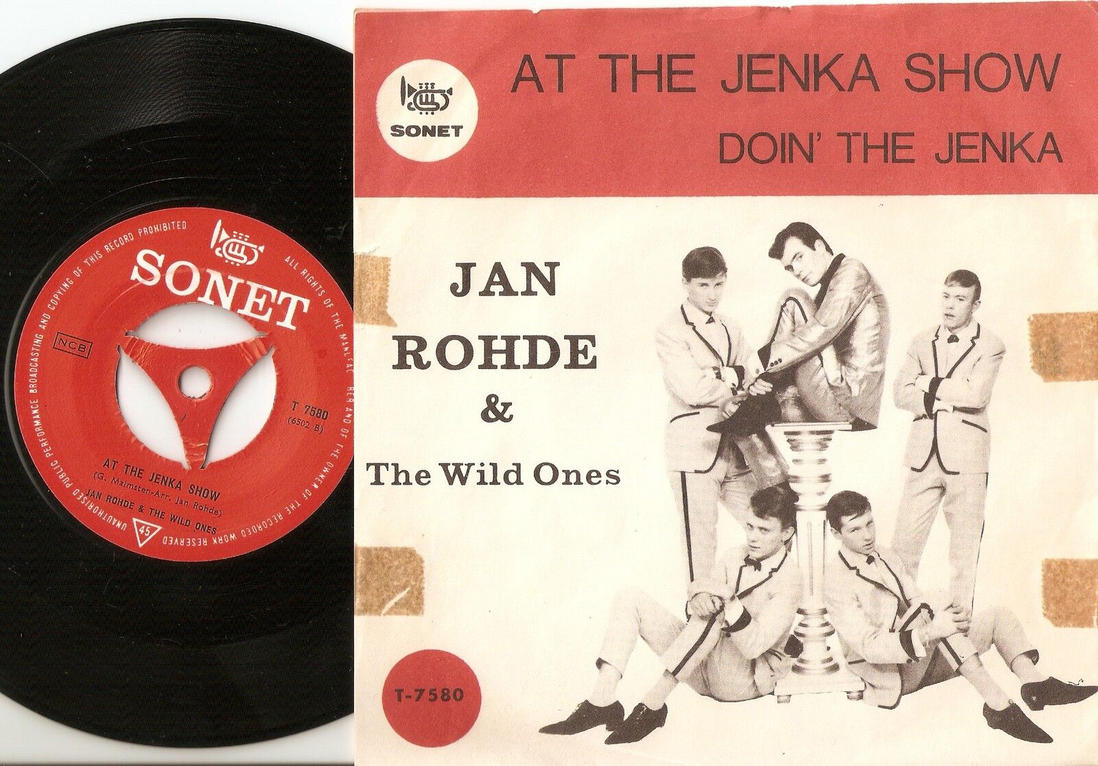 JAN ROHDE  THE WILD ONES AT THE JENKA SHOW  DOIN` THE SWEDISH 45+PS 1964 BEAT