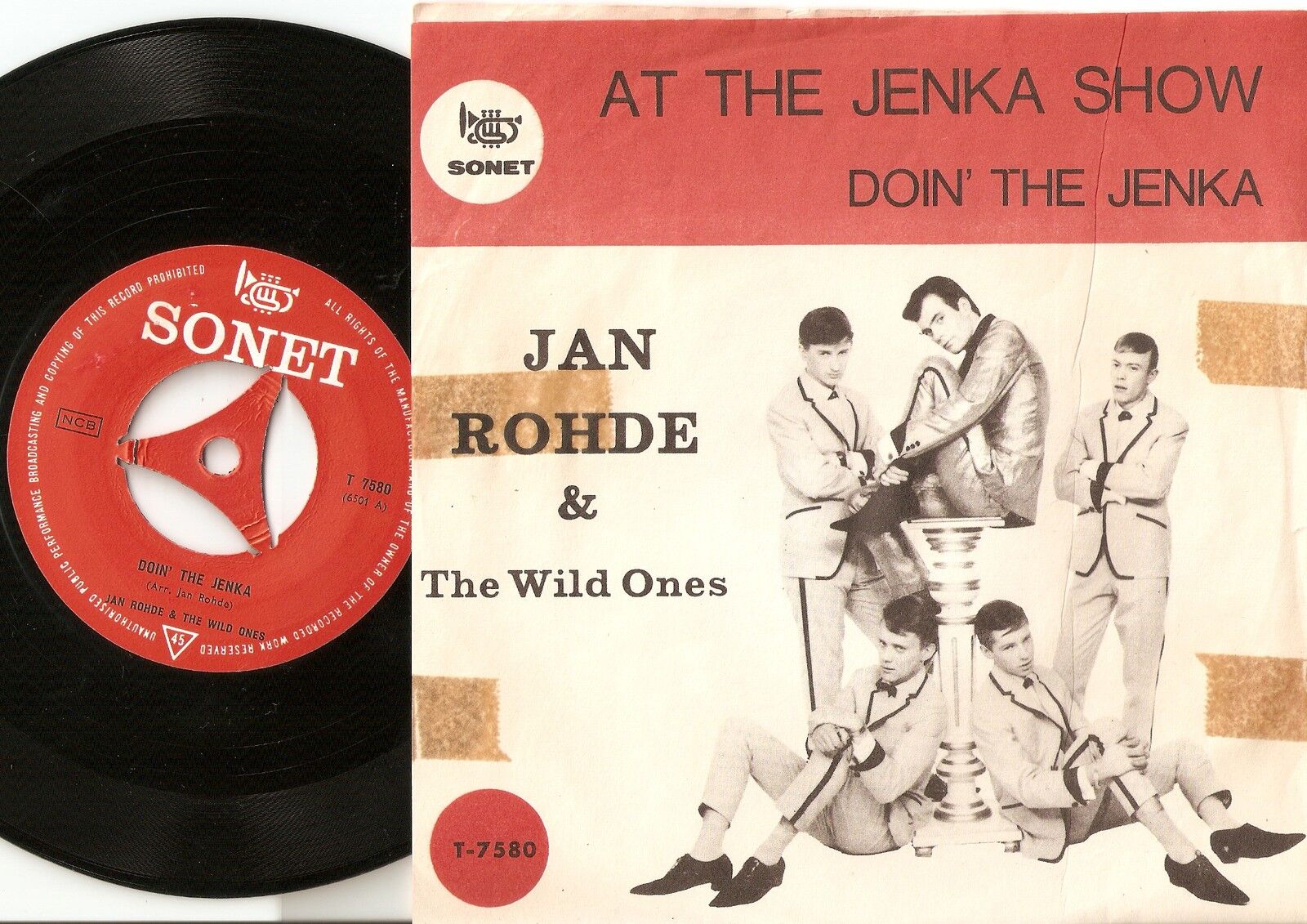 JAN ROHDE  THE WILD ONES AT THE JENKA SHOW  DOIN` THE SWEDISH 45+PS 1964 BEAT