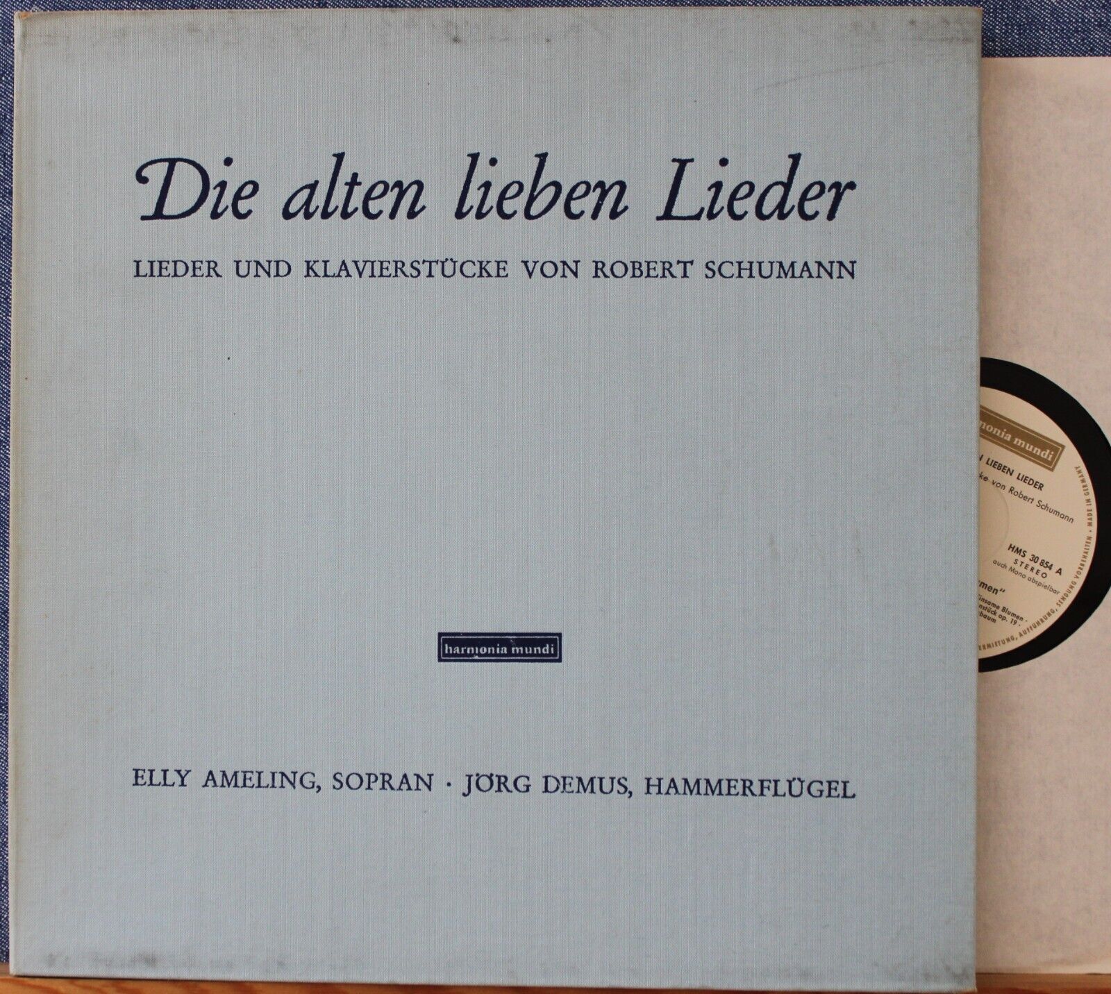 Ameling; Demus Schumann (Lieder; Piano pieces) Harm Mundi 30 853/4 (2) Box NM