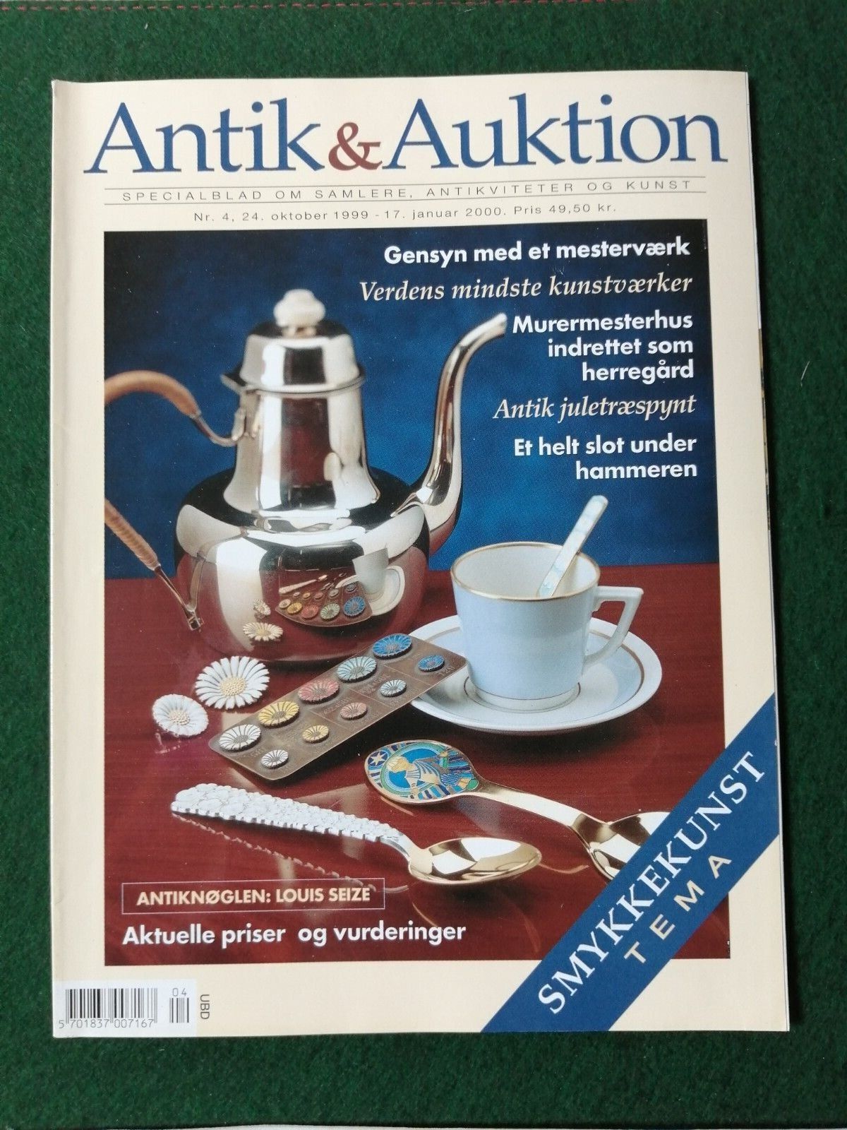 Danish magazineANTIK  AUKTIONFrom Oct 1999Michelsen Xmas spoons Silver