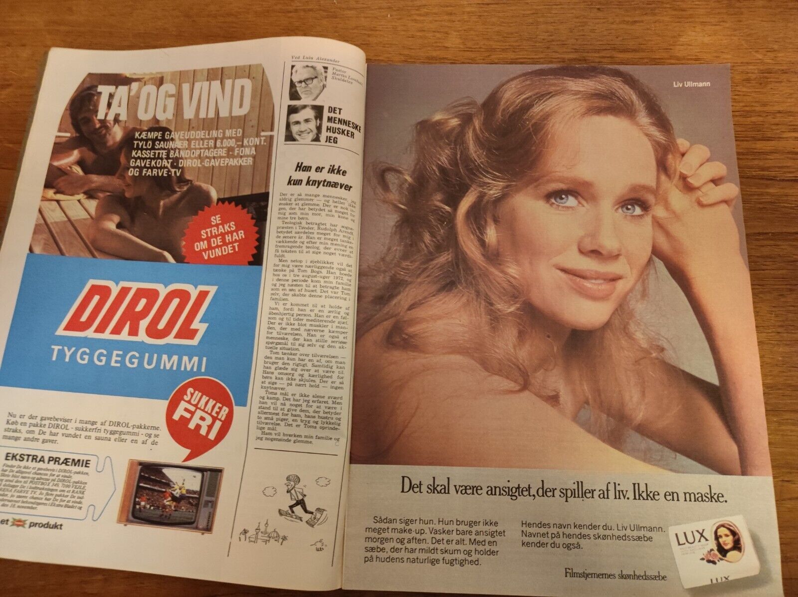 BRIGITTE BARDOT Princess Anne TOVE DITLEVSEN Preben Kaas 1972 Magazine BB70