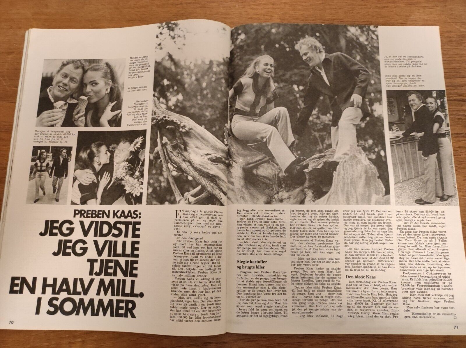 BRIGITTE BARDOT Princess Anne TOVE DITLEVSEN Preben Kaas 1972 Magazine BB70