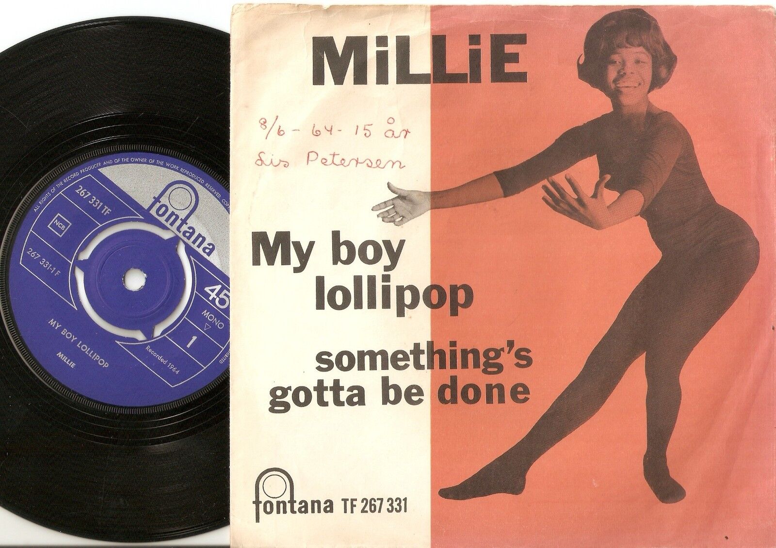 MILLIE MY BOY LOLLIPOP  GOTTA NORWAY DANISH 45+PS `64 SKA NORTHERN SOUL MOD RB