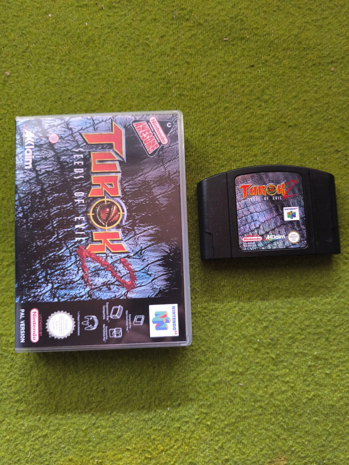 *Nintendo 64 N64* Turok 2: Seeds of Evil + Universal Game Case - PAL