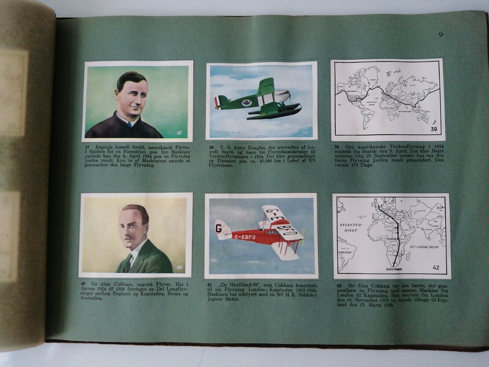 Danish old album wcards of 150 aviators and their aeroplanes by JFoltmannRARE