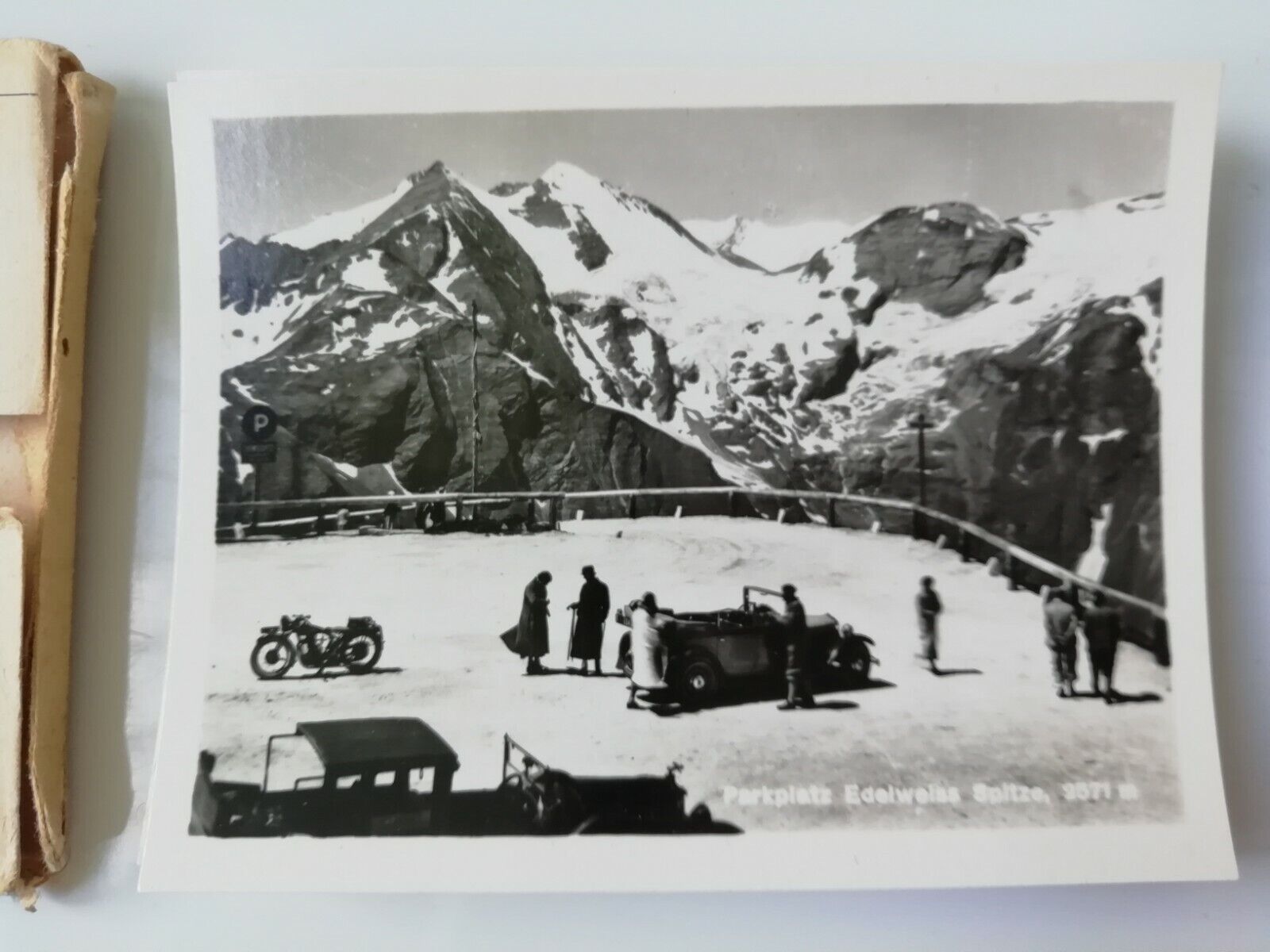 Vintage folder with 20 small photos of Gross-Glockner /Austrian Alps1930's