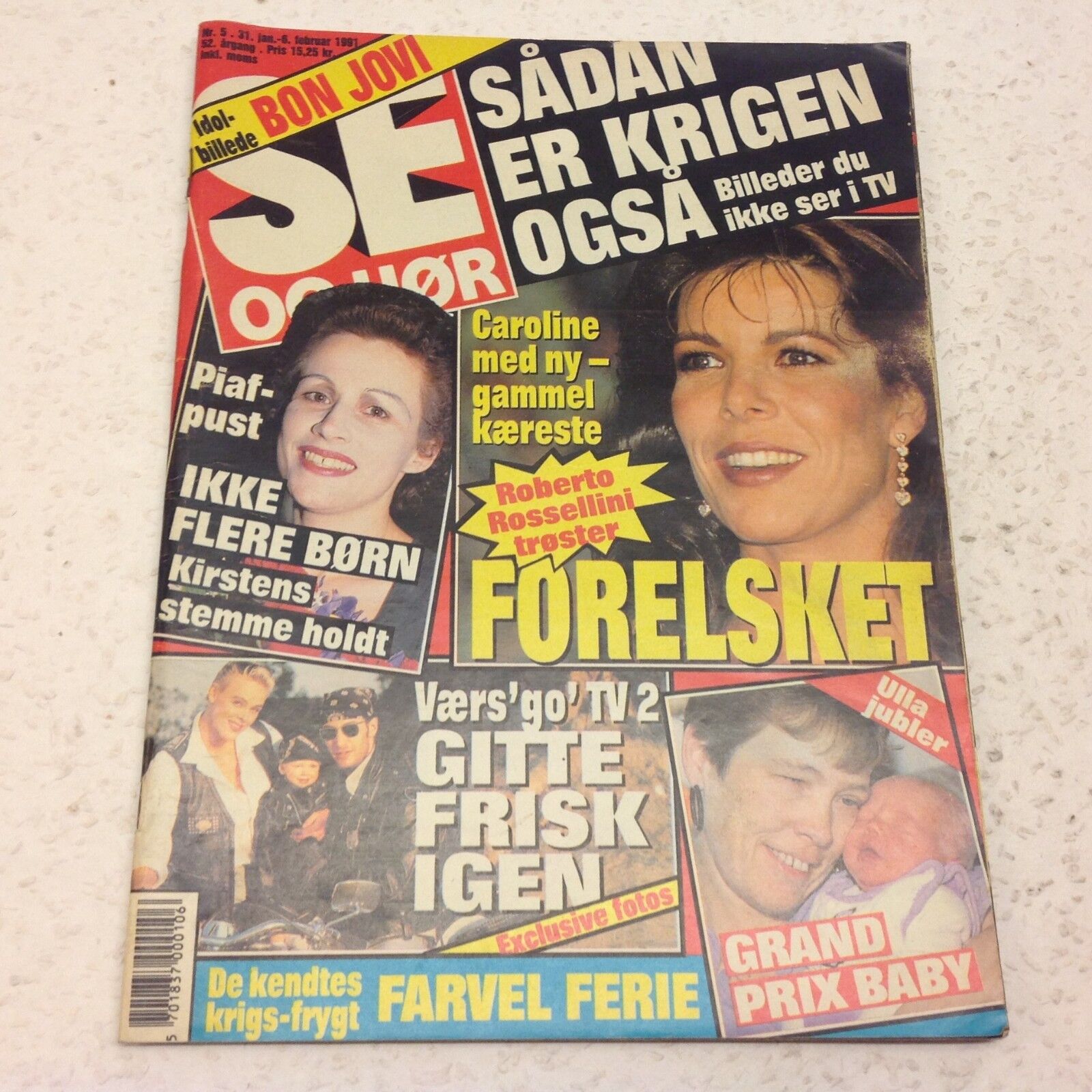 Princess Caroline Louise Marguerite Grimaldi Danish Magazine 1991 "Se og Hoer"