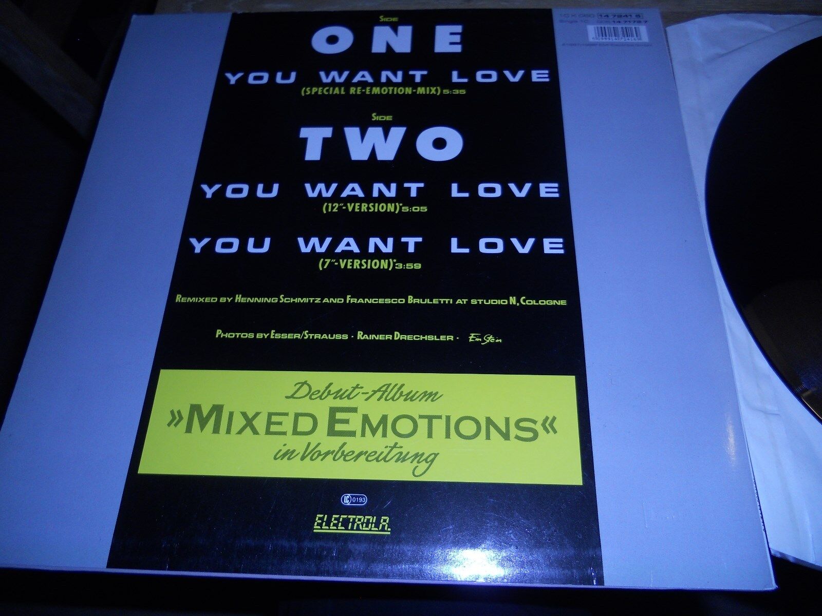 MIXED EMOTIONS "YOU WANT LOVE (MARIA MARIA)" SPECIAL RE-EMOTION-MIX MAXI SINGLE