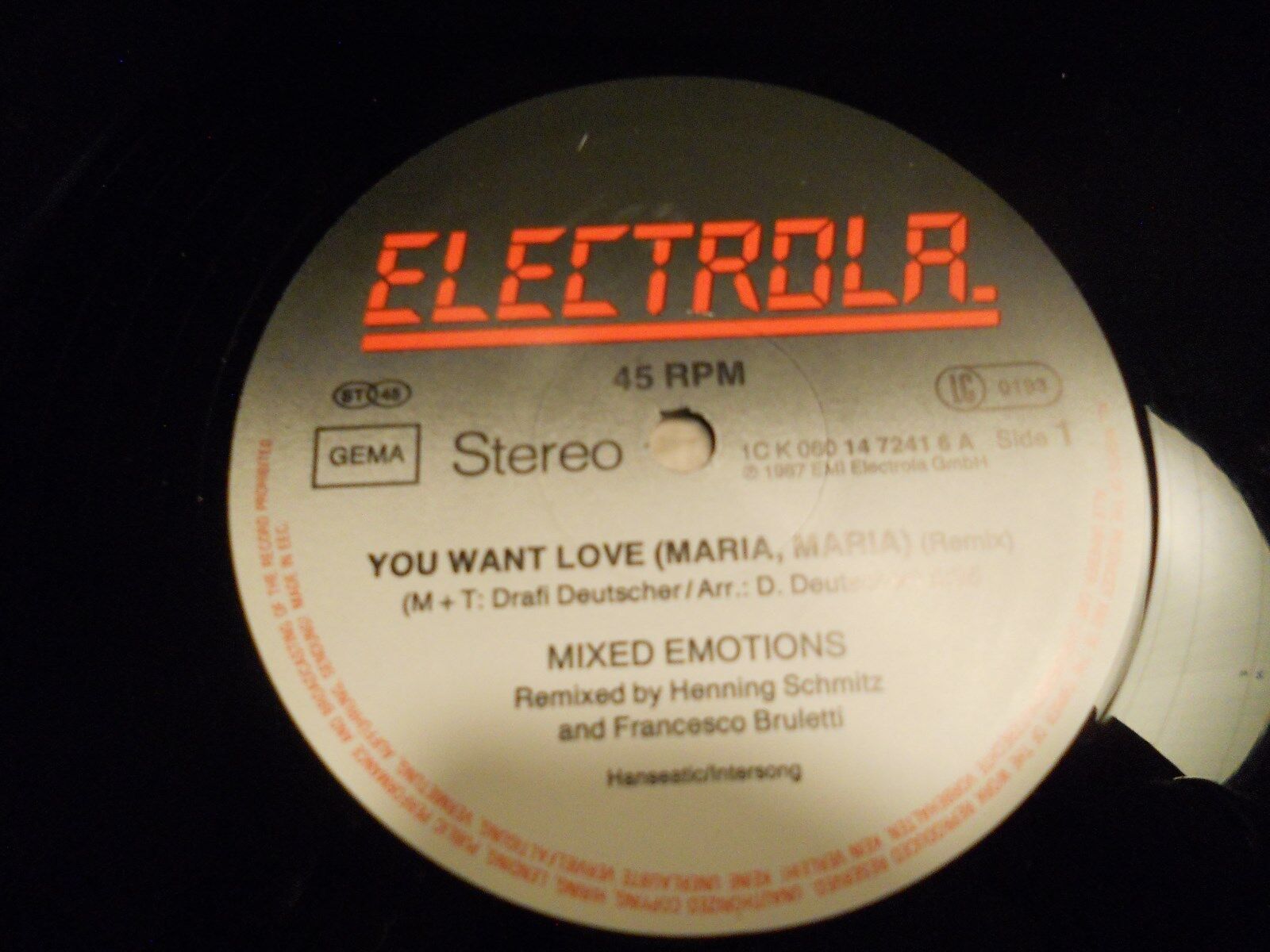 MIXED EMOTIONS "YOU WANT LOVE (MARIA MARIA)" SPECIAL RE-EMOTION-MIX MAXI SINGLE