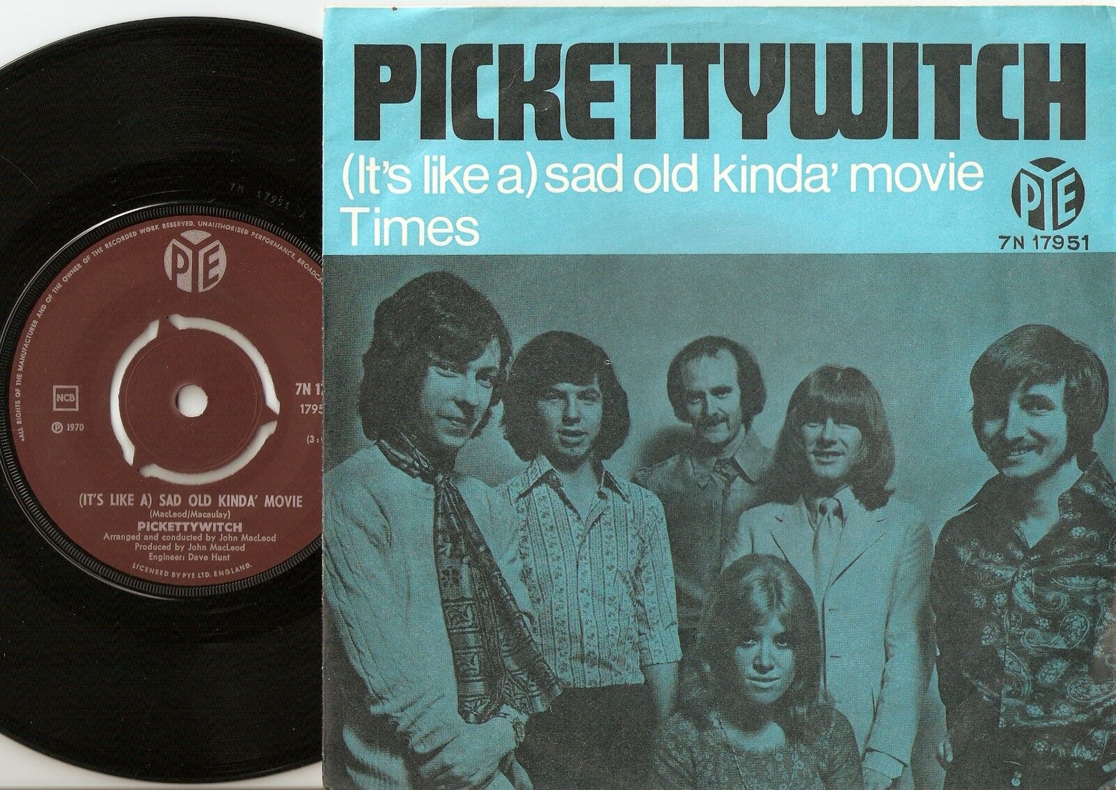 PICKETTYWITCH SAD OLD KINDA` MOVIE  TIMES NORWAY DANISH 45+PS 1970 POLLY BROWNE