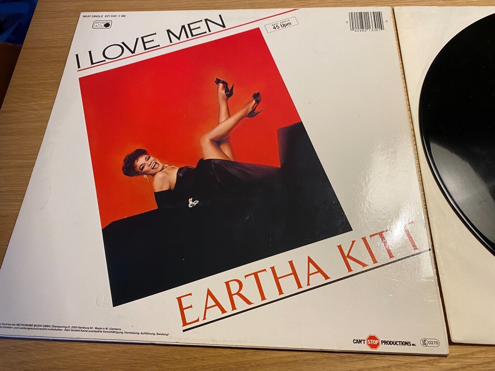 EARTHA KITT "I LOVE MEN" 1984 12" MAXI SINGLE 2 TRACKS METRONOME 12" REMIX  DUB