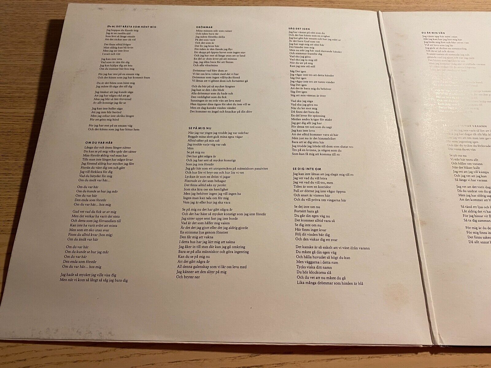 RA TA TA "MELLAN DRØM OCH VERKLIGHET" 1987 12 " VINYL LP GATEFOLDED SWEDEN FRIDA