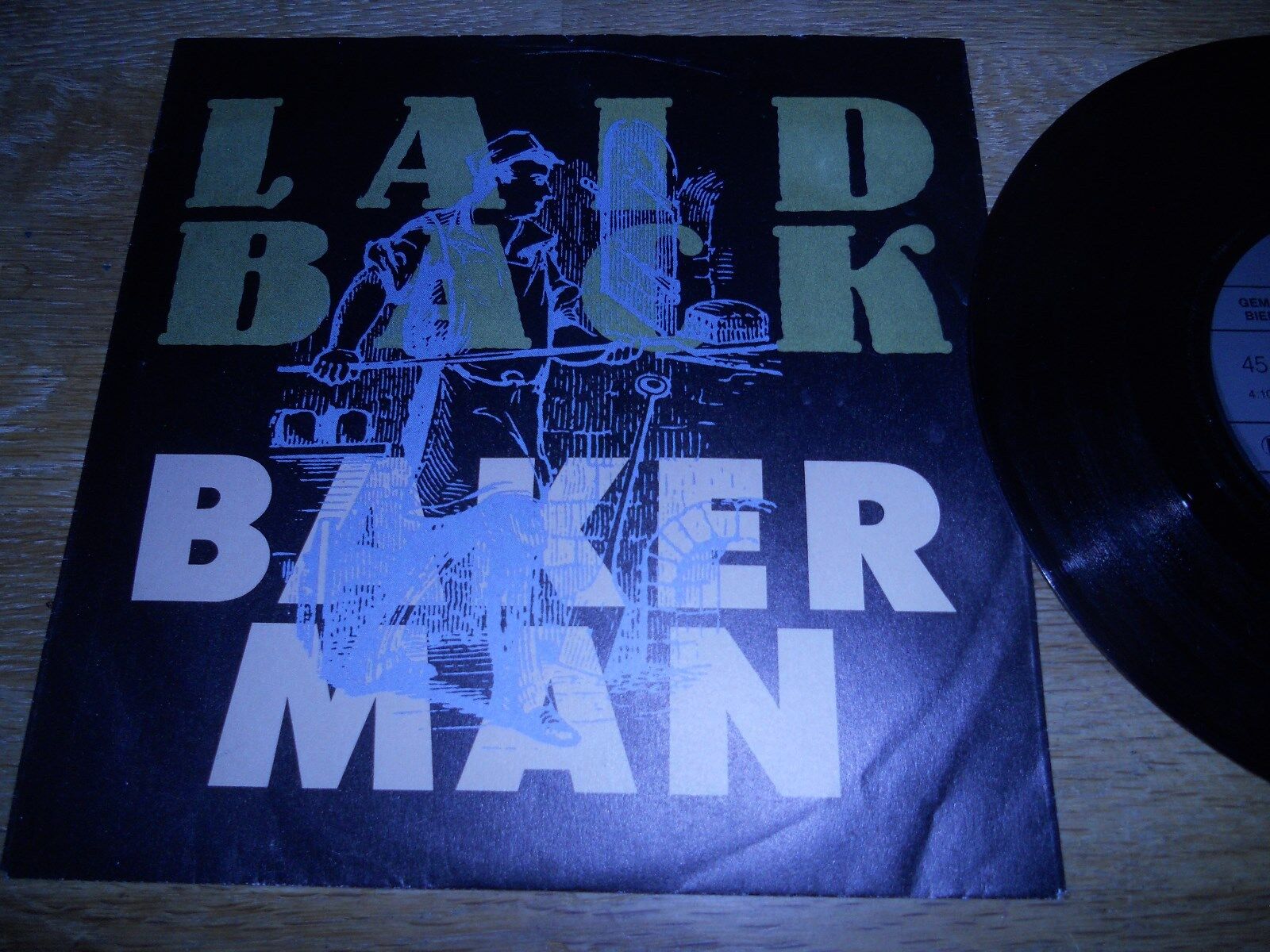 LAID BACK "BAKERMAN / I WALK PROUD" GEMA / BIEM GERMAN PRESSED 1989 ARIOLA RARE*