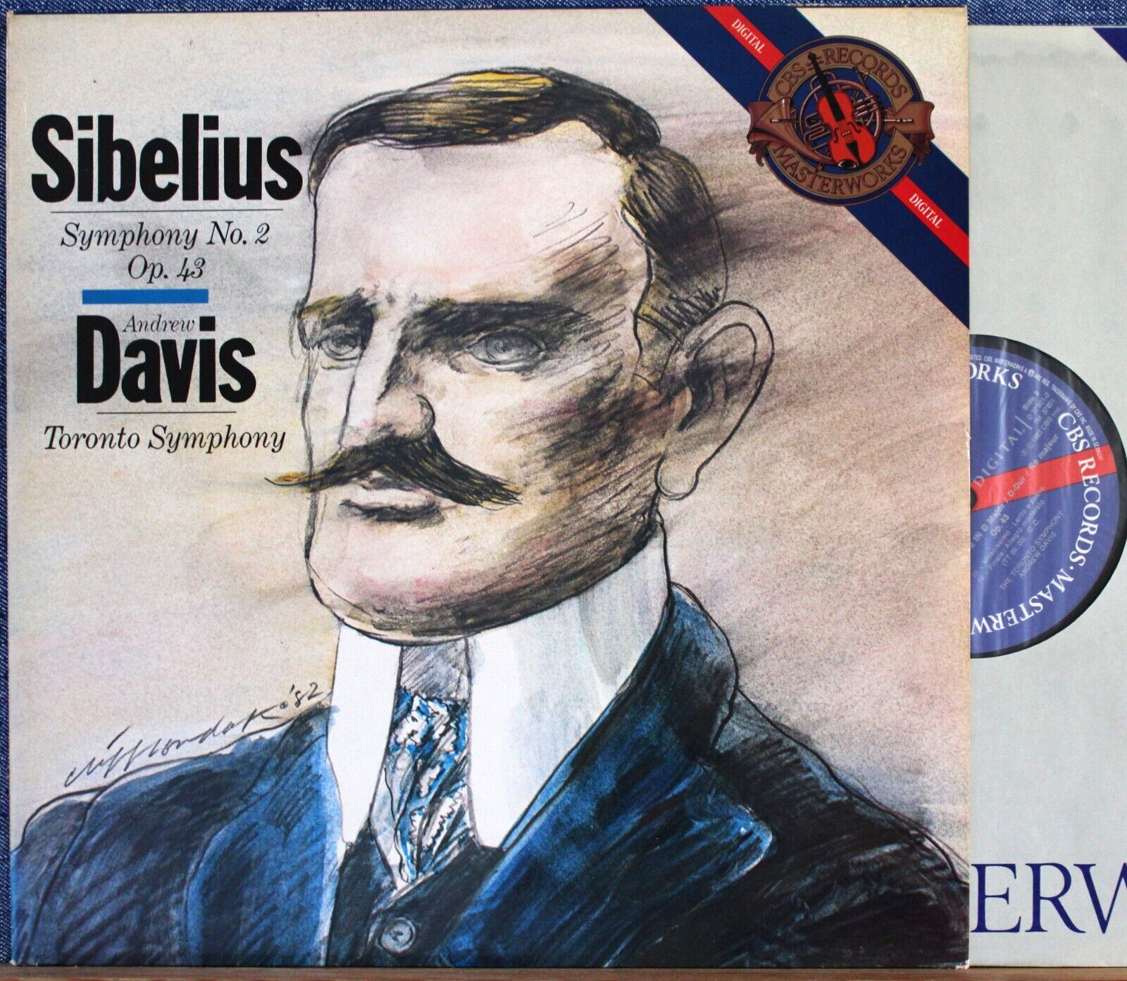 Davis Sibelius (Symphony 2) CBS D 37801 dig NM