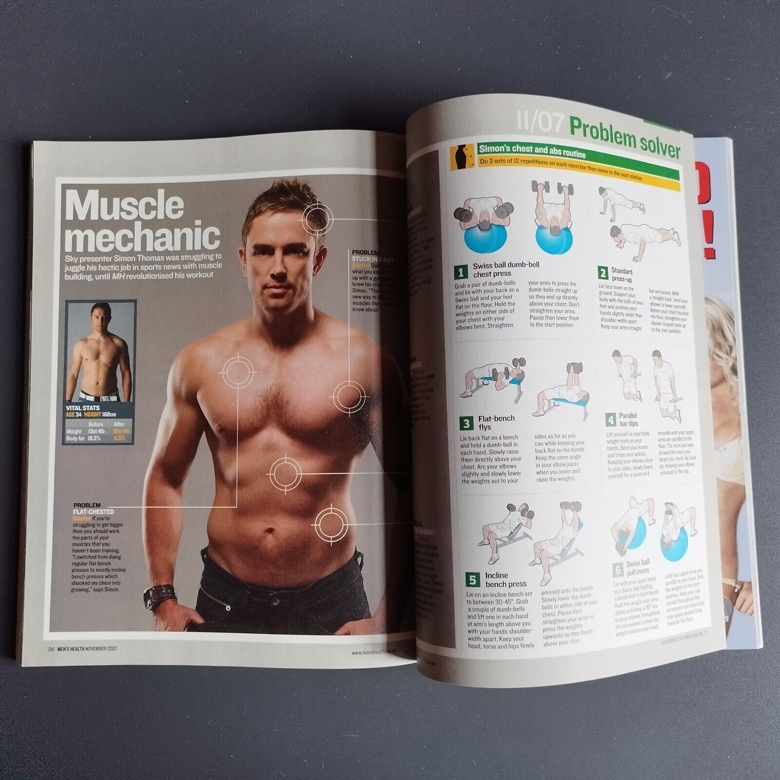 English magazine from November 2007 : MEN'S HEALTH