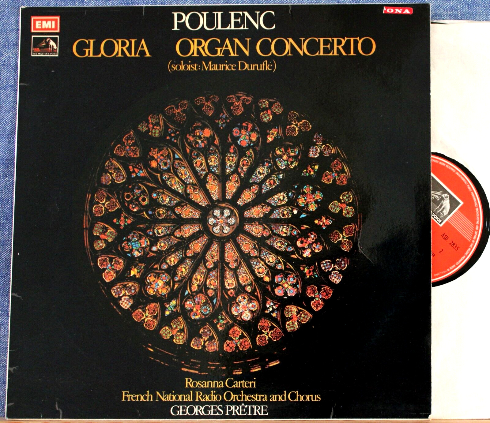 Prêtre Poulenc (Organ concerto; Gloria) EMI ASD 2835 NM