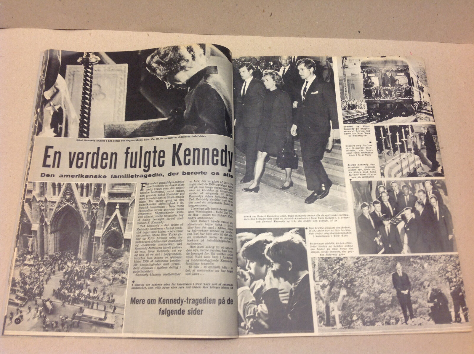 PRINCE FREDERIK FUTURE KING DENMARK BIRTH + ROBERT KENNEDY Danish Magazine 1968