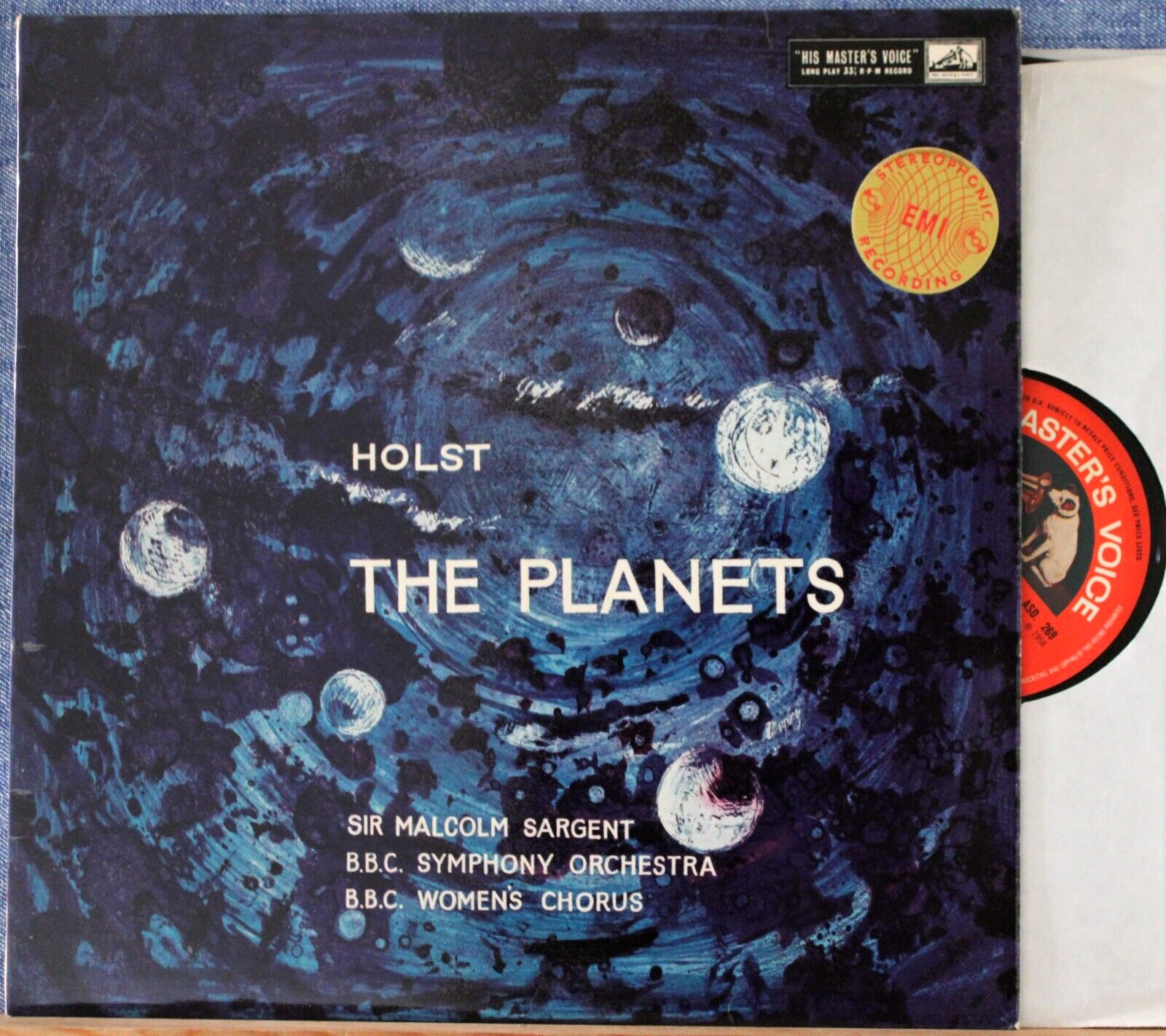 Sargent Holst (The Planets) HMV ASD 269 s/c NM