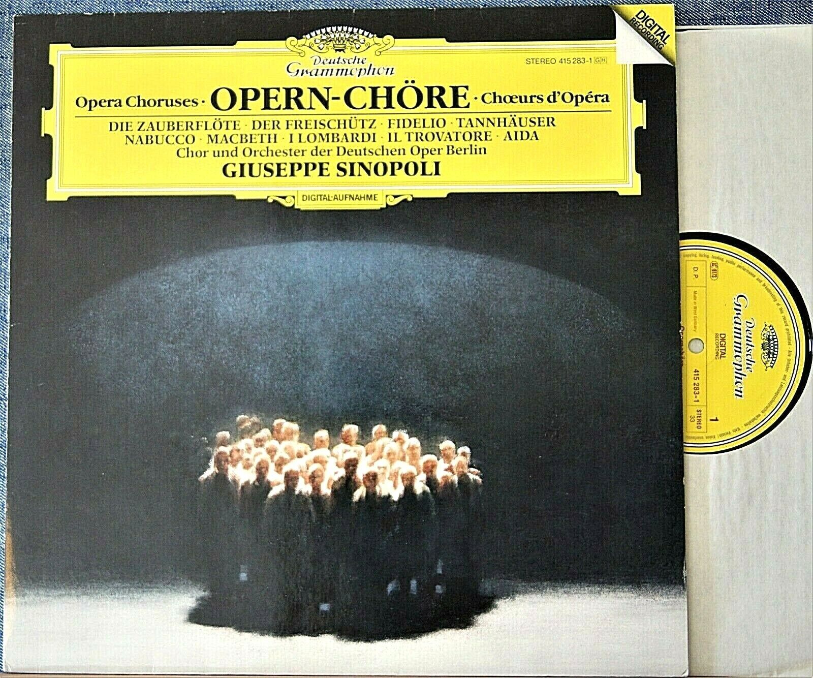 Sinopoli Opera Choruses DGG 415 283 dig NM