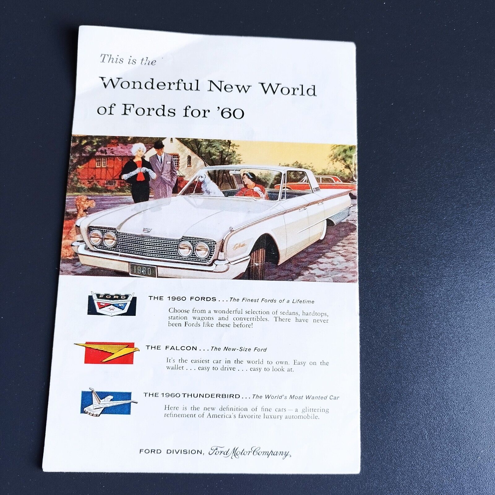 Catalog Ford presents a complete listing of 1960 models incl prices