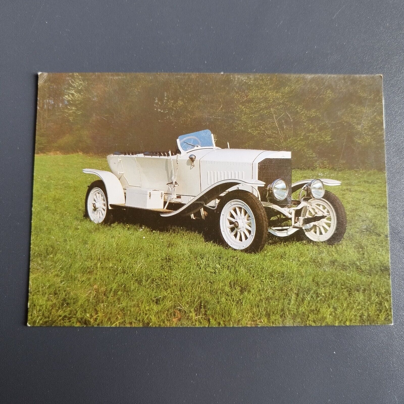 Postcard made in Germany. Advertisement. PORSCHE. Christmas scene.