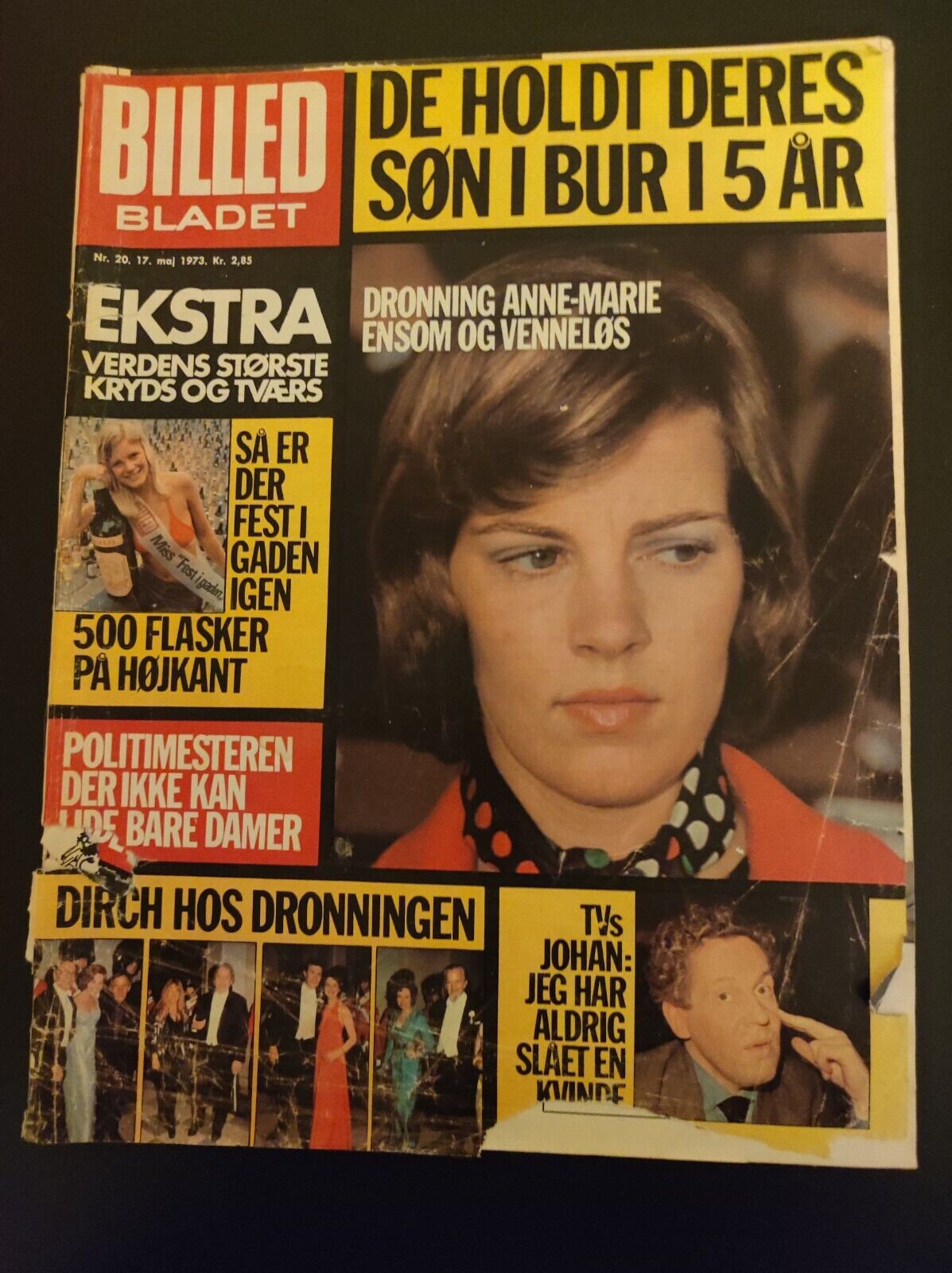 QUEEN ANNE-MARIE  Claudia Cardinale ANNA KARINA Dirch 1973 Danish Magazine BB152